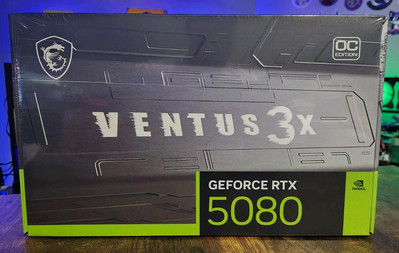 MSI NVIDIA RTX 5080 16G Ventus 3X OC Plus Graphics Card - NEW SEALED - SHIP FAST