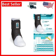 Black ASO Medium Ankle Stabilizer - Trusted Support for Athletes  Active Teens
