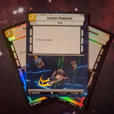 Star Wars Unlimited SWU Common Evasive Manöver Playset 2 Foil 1 Hyperspace 