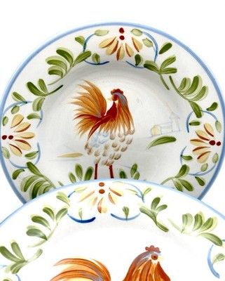 The Cellar Rooster Salad Plates Macy s Vintage 7  Set Of 7