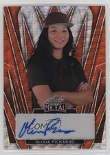 2024 Leaf Metal Women of Sport Orange Wave 1/4 Olivia Pichardo #BA-OP1 Auto 9cf