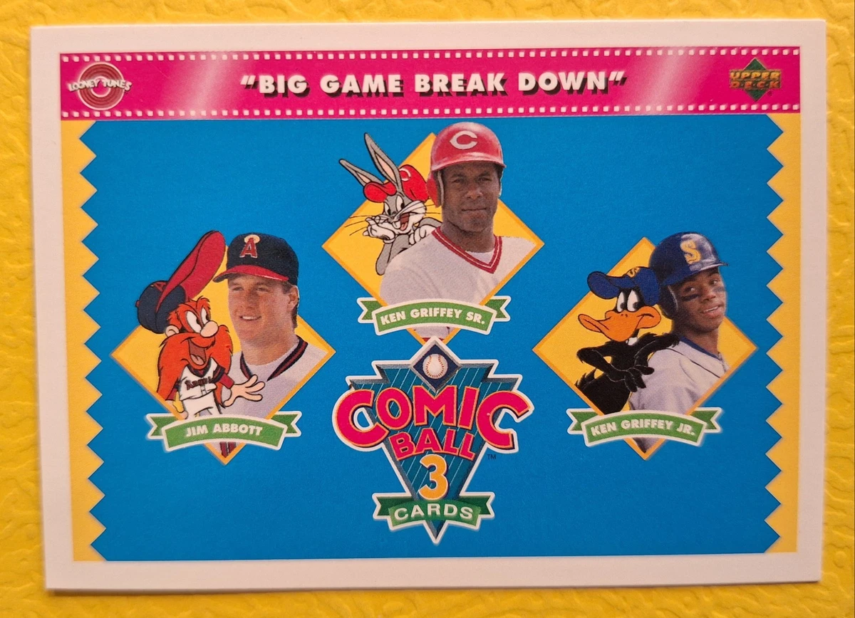 1992 Upper Deck Comic Ball 3 - Jim Abbott Ken Griffey Jr Ken