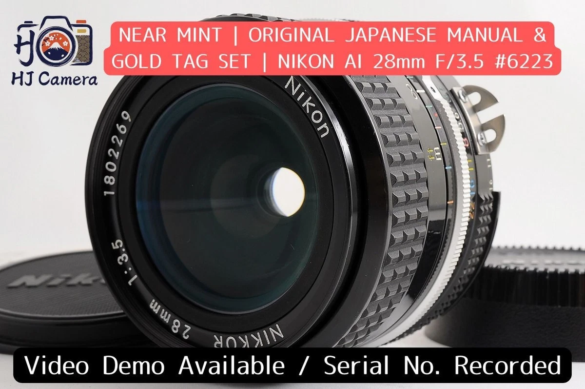 Nikon F f/3.5 Camera Lenses 28mm Focal for sale | eBay