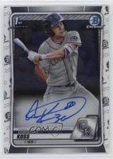 2020 Bowman Chrome Prospect Auto Christian Koss #CPA-CK Auto 03j5