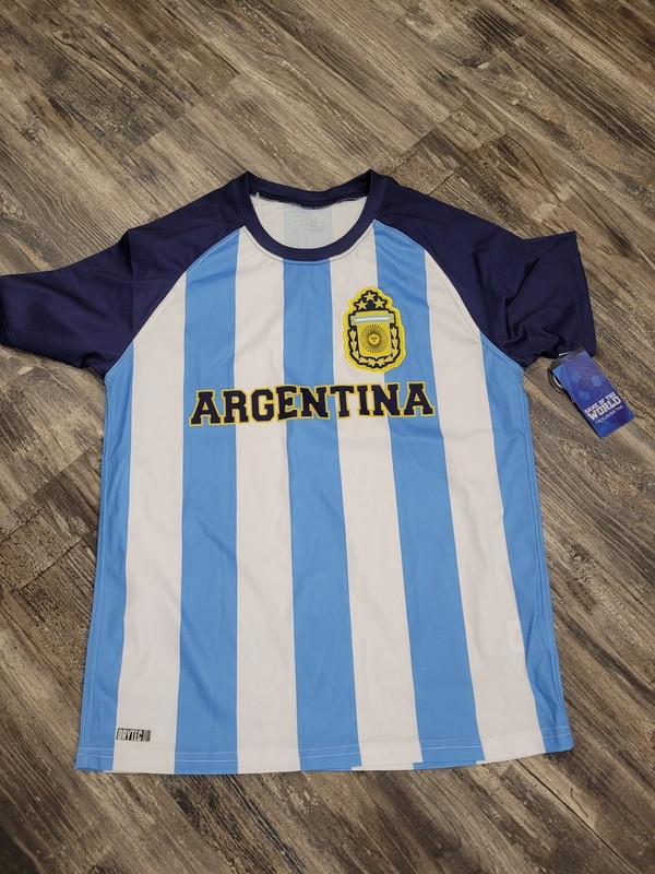 New Argentina Soccer Xcelsius Active Game Of The World Jersey Men's S