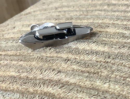 Cabin Cruiser Motor Boat Silver Tone Vintage Tie Tack Pin yacht Swank - Picture 4 of 13