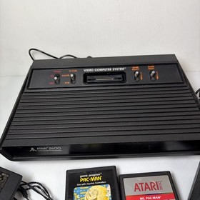 Atari 2600 VCS Vader System Console w/ Pac-Man, Ms. Pac-Man & 2 Joysticks