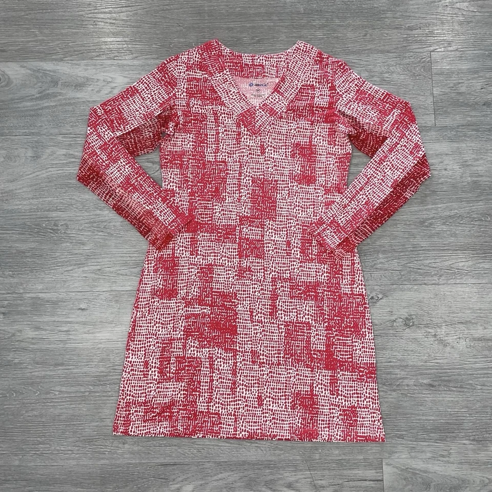 Vestido de golf mediano Ibkul para mujer manga larga malla playa tenis pickleball UPF 50 Foto 3 de 4