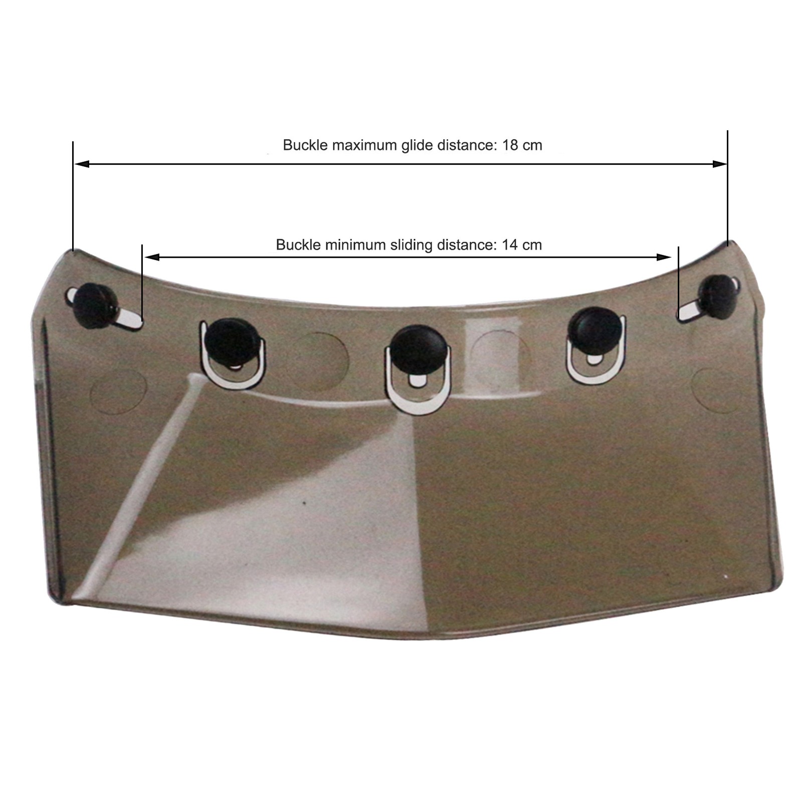 5-Snap Visor For Open Face Motorcycle Helmet Wind Flip Up Visor Motorcycle
