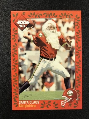 1993 NFL Properties Christmas #SANTA1 Santa Claus Collectors Edge