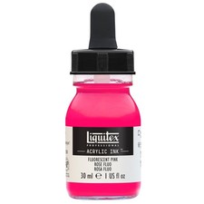 Acrylfarbe 30ml Liquitex hochpigmentiert Fluo Rosa Tusche Künstlerfarbe