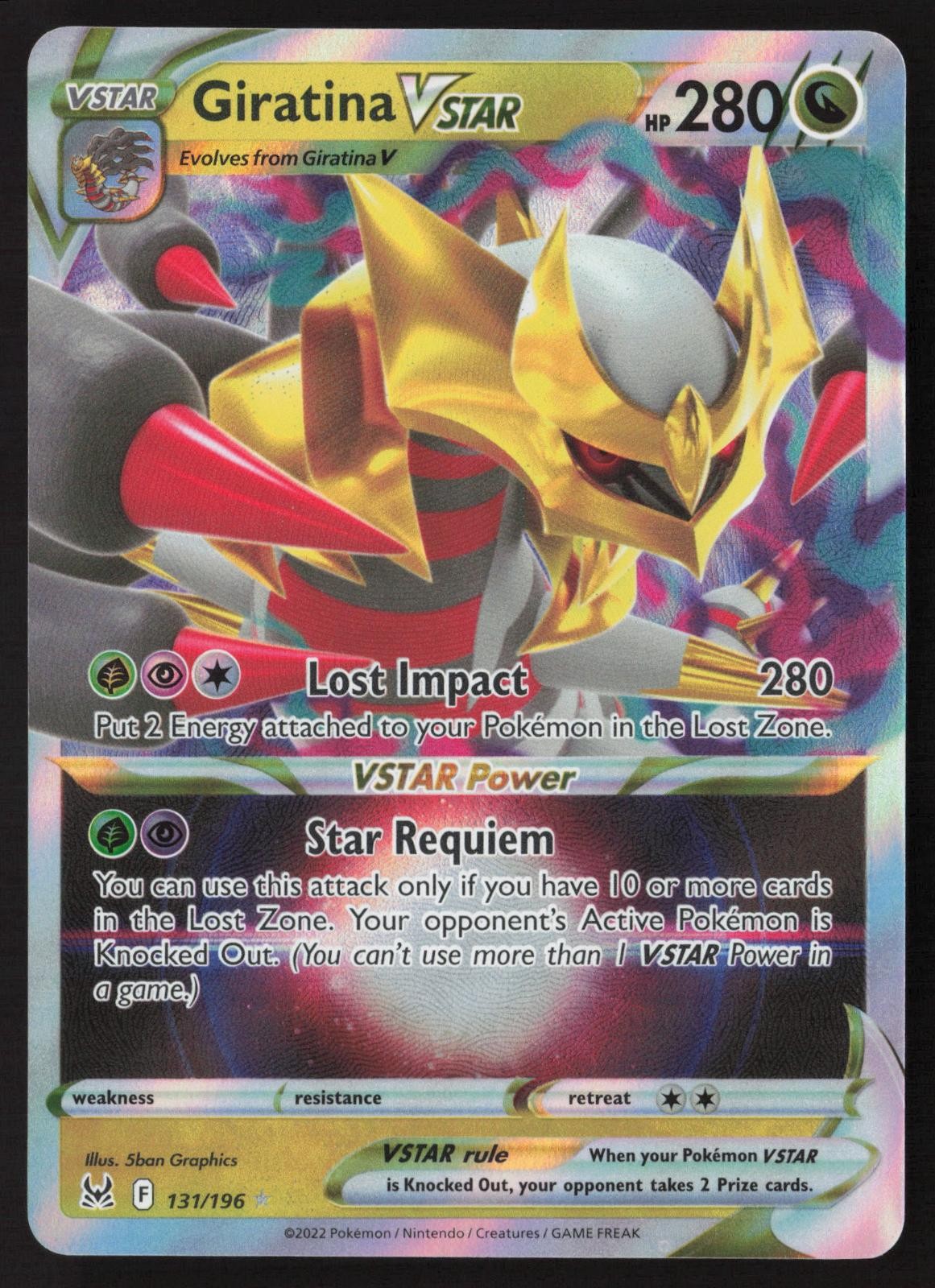 Giratina VSTAR 131/196 Pokemon Lost Origin NM