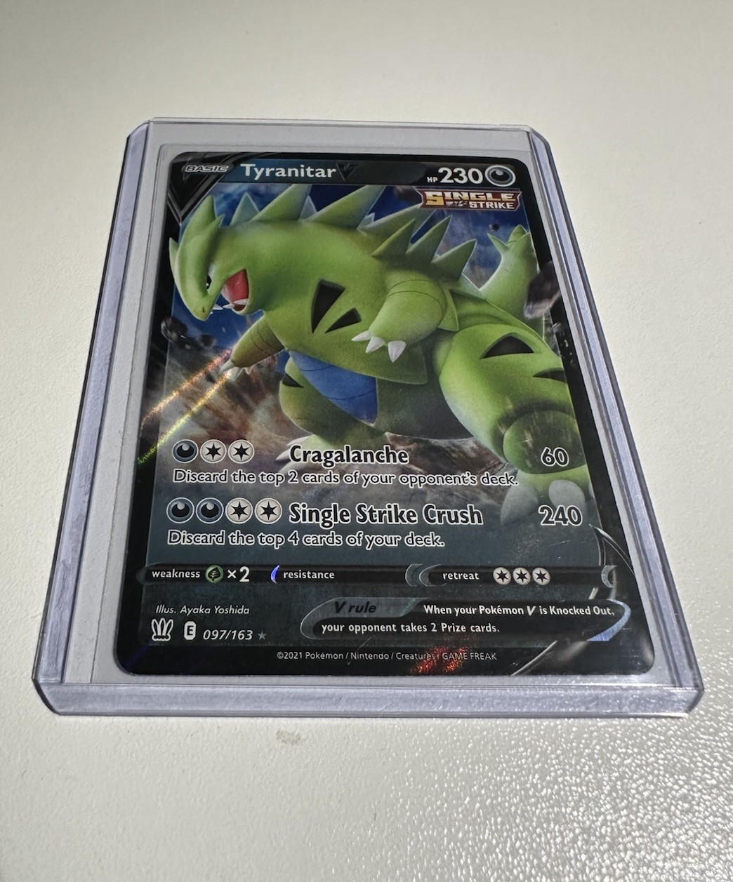 Pokemon Tyranitar V 97/163 - Battle Styles - Ultra Rare Holo