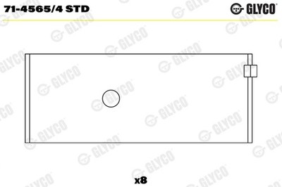 GLYCO 71-4565/4 STD Pleuellager für TOYOTA