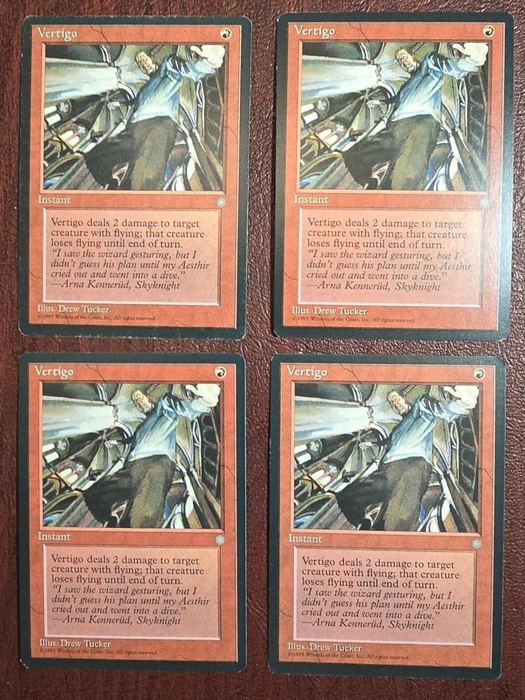 (4x) Vertigo - MtG Ice Age - Uncommon NM 1995