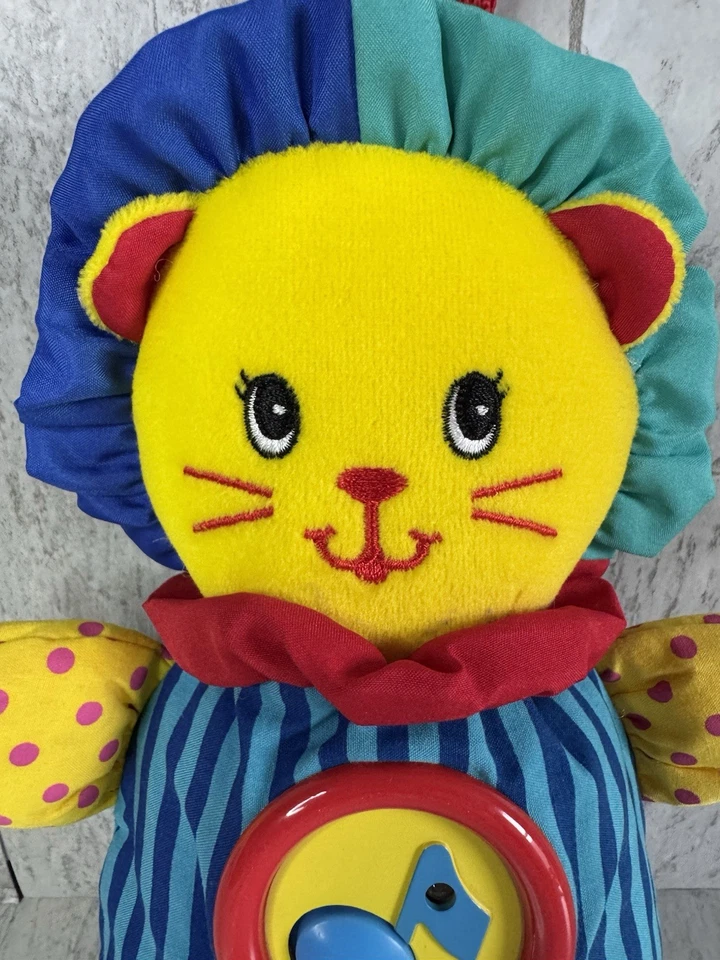 Juguete de peluche Evenflo vintage payaso león bebé animal de peluche NO FUNCIONA regalos para niños Foto 2 de 4