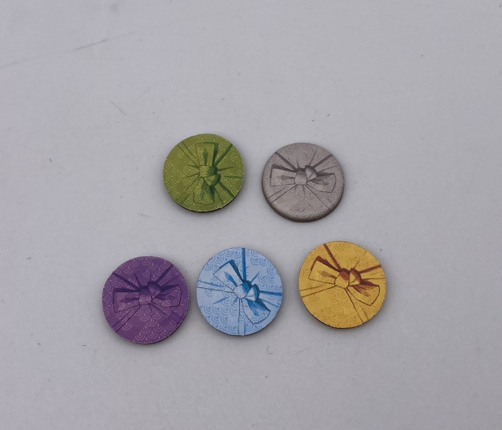 TOKAIDO Board Game Replacement Parts/Pieces 5 COLOR BAG TOKENS