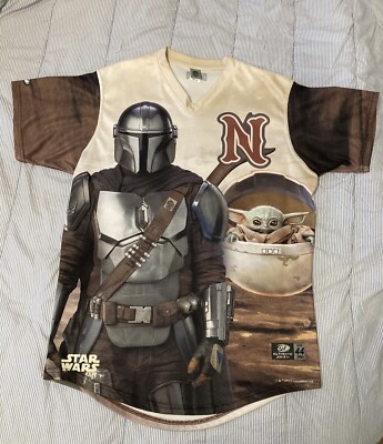 Mandalorian Star Wars Baseball Jersey | Sz M | Baby Yoda