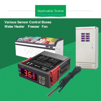 STC-1000 DC12-72V Temperature Controller Thermostat High Temp Alarm with Probe