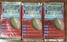 1993 Pro Set Power Update Football (3) 9 Card Packs: 27 cards- Checklist inside!