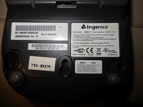 Ingenico i6550 Passport POS CC Credit Card Transaction Terminal Reader Gilbarco - Picture 10 of 15