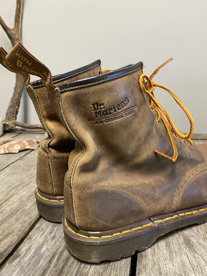 Botas DE COLECCIÓN AÑOS 80 DOC DR MARTENS Marrón Para Hombre Talla 12 Reino Unido Skinhead Punk Foto 3 de 4