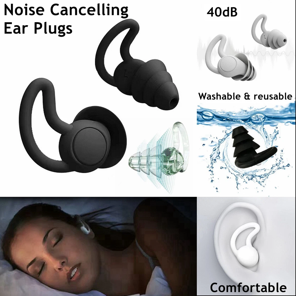 Ear Plugs Sleeping Noise Cancelling Earplugs for Sleep Comfortable