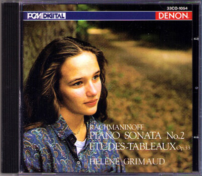 Helene GRIMAUD RACHMANINOV Piano Sonata 2 Prelude DENON JAPAN CD Etudes-Tableaux