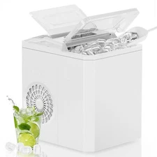 OLIXIS Nugget Ice Maker Machine, 26lbs in 24Hrs, 9 Ice Cubes in 6 M... Fast Ship