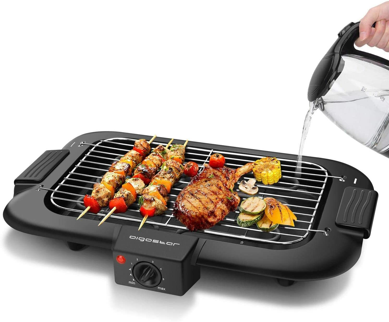 Barbecue électrique portable 2000w démontable de table pour terrasse