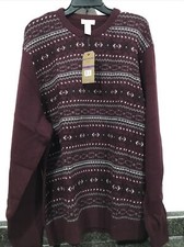 DOCKERS - MENS - SWEATER - BURGUNDY - SIZE XXL NWT  TW-549 