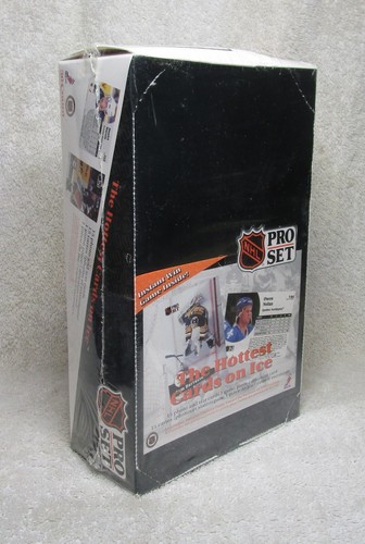 Box of 36 New & Factory Sealed 1991 PRO SET Hockey Cards Packs ENGLISH EDITION - 第 3/8 張圖片