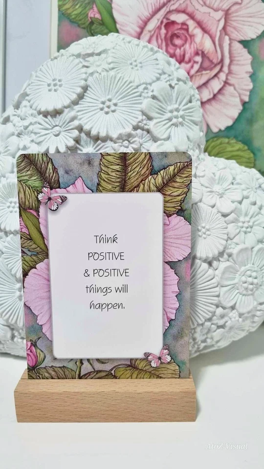 60 Affirmation Positive Affirmations Motivation Cards - Wedgwood Rose FREE POST — 第 3/4 张图片