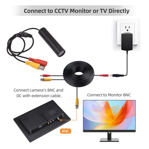 1080P CCTV Wired Indoor 3.6mm J1W6 - Picture 5 of 7