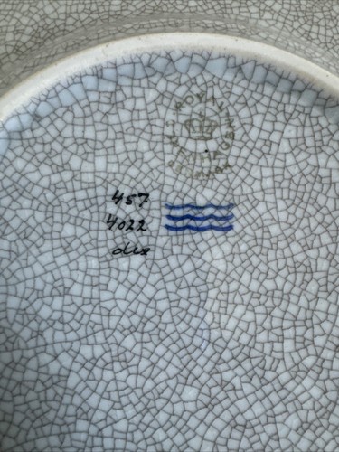 RARE MCM Royal Copenhagen Olsen #457 Crackle Glaze Ashtray - Picture 4 of 11