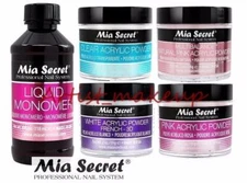 MIA SECRET ACRYLIC POWDER & MONOMER SET - CHOOSE YOUR COLOR & SIZE