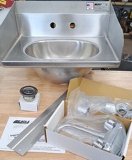 EAGLE Wall Sink mod HSA-10-F-LRS 19  Wx 14-3/4  L Stainless with Sink and drain