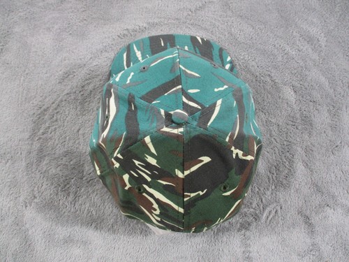 Vintage Otto Cap Camo Hat Green Snapback Adjustable Heavy Fade Blank NWOT - Picture 7 of 9