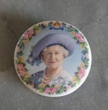 Queen Elizabeth 100th Birthday Celebration Porcelain Trinket Box Dish Sheltonian
