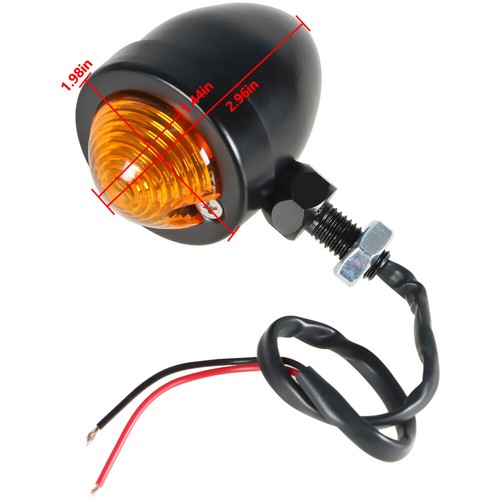For Black Motorcycle Passing Driving Spot Fog Lamp w/ Turn Signal Lights US - Bild 5 von 14