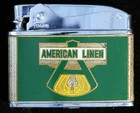 Penguin Americal Linen Superlative Automatic Cigarette Lighter NEVER FIRED B2009 — photo 1