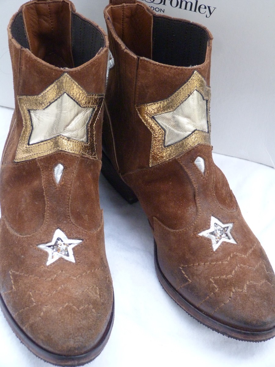 Russell \u0026Bromley/Women's ankle STAR boots size  UK4.5/37.5/brown/Western/Chelsea | eBay UK