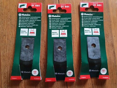 3x Metabo HM Schabermesser für DS Deltaschleifer Dreieckschleifer (z.B DS E 170)