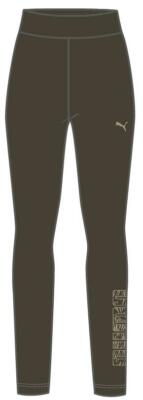 Puma Women's Graphic Logo Leggings Tight Fit Size S to XL Grape Leaf NEW