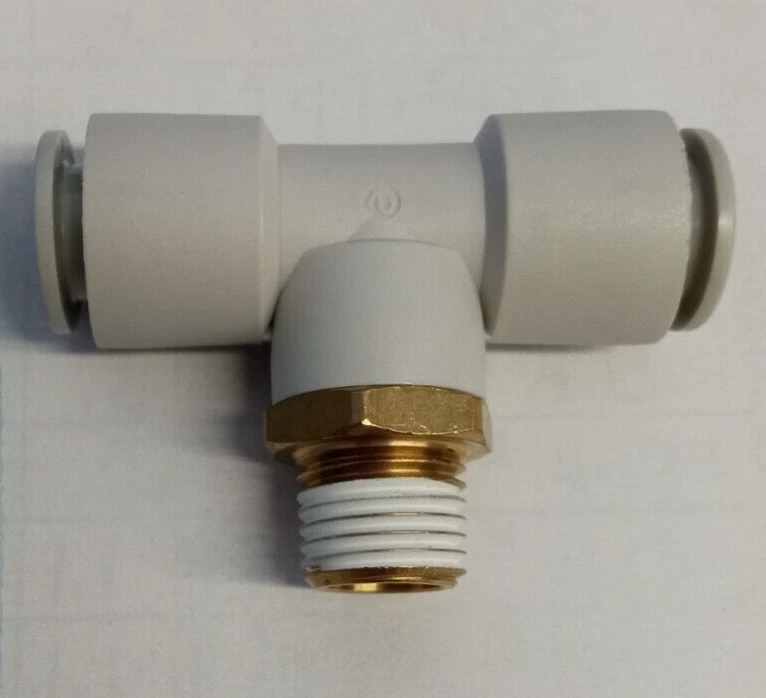 SMC KQ2T10-02S 10mmX10mmX1/4"NPT push-to-connect branch tee connector **5-pack** - Image 2 of 4