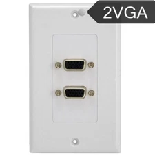 HDMI + 3 RCA AV Composite Video Audio Modular Faceplate Wall Outlet Face Plate