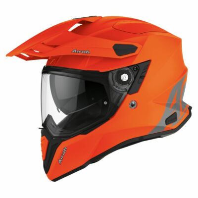 AIROH COMMANDER ADVENTURE ON/OFF ROAD MOTORCYCLE HELMET - ORANGE FLUO MATT