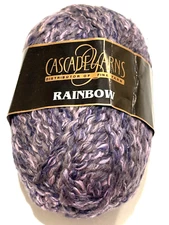 Cascade Yarns Rainbow Pima Cotton Col 711 Purple Gray DyeLot 1532 Peru 120YD NEW