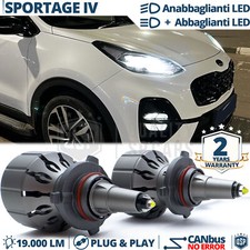 Kit LED HB3 PER Kia Sportage 4 Luci Bianche Anabbaglianti+Abbaglianti CANbu 111W