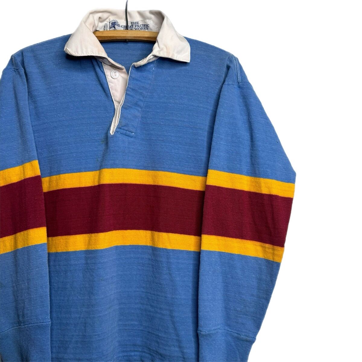 Vintage 1970s Patagonia Great Pacific Iron Works Rugby Shirt Vintage 1970s Patagonia Great Pacific Iron Works Rugby Shirt